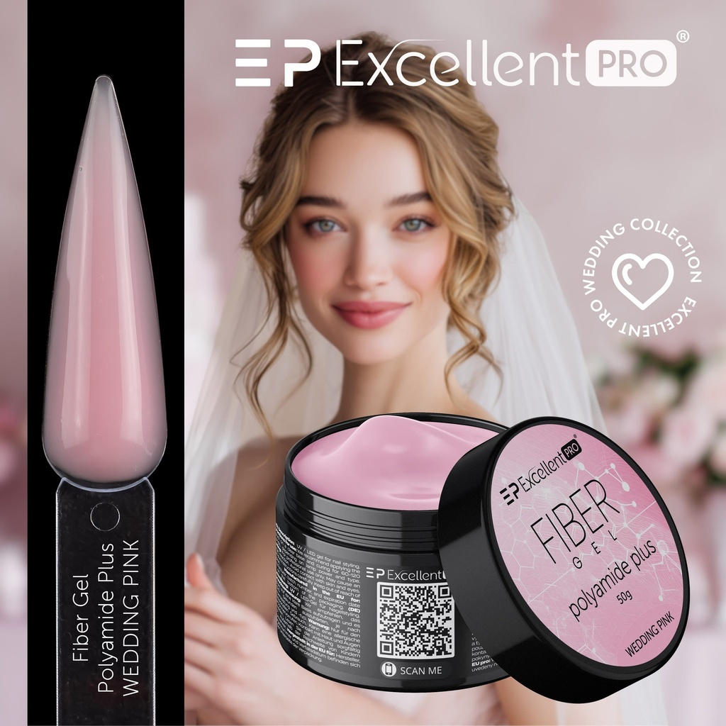 BUILDER GEL FIBER ROMANTIC PINK 15ML